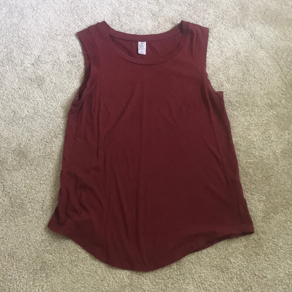 Burgundy tank top